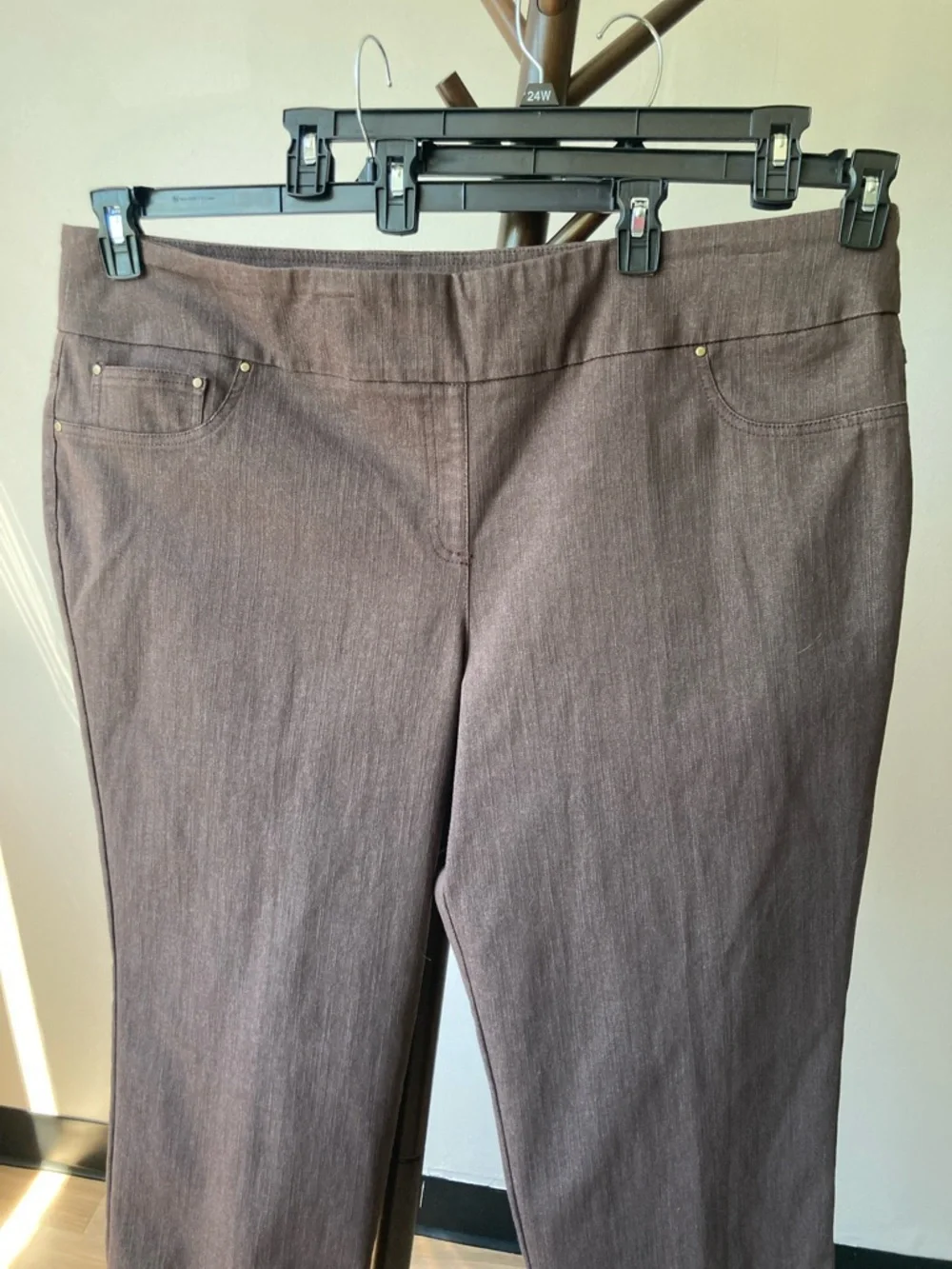 Ruby Rd ankle pant slimming contour waistband pant 24W - Picture 7 of 17